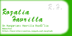rozalia havrilla business card